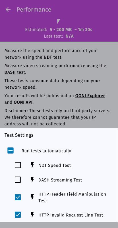 Automated performance testing